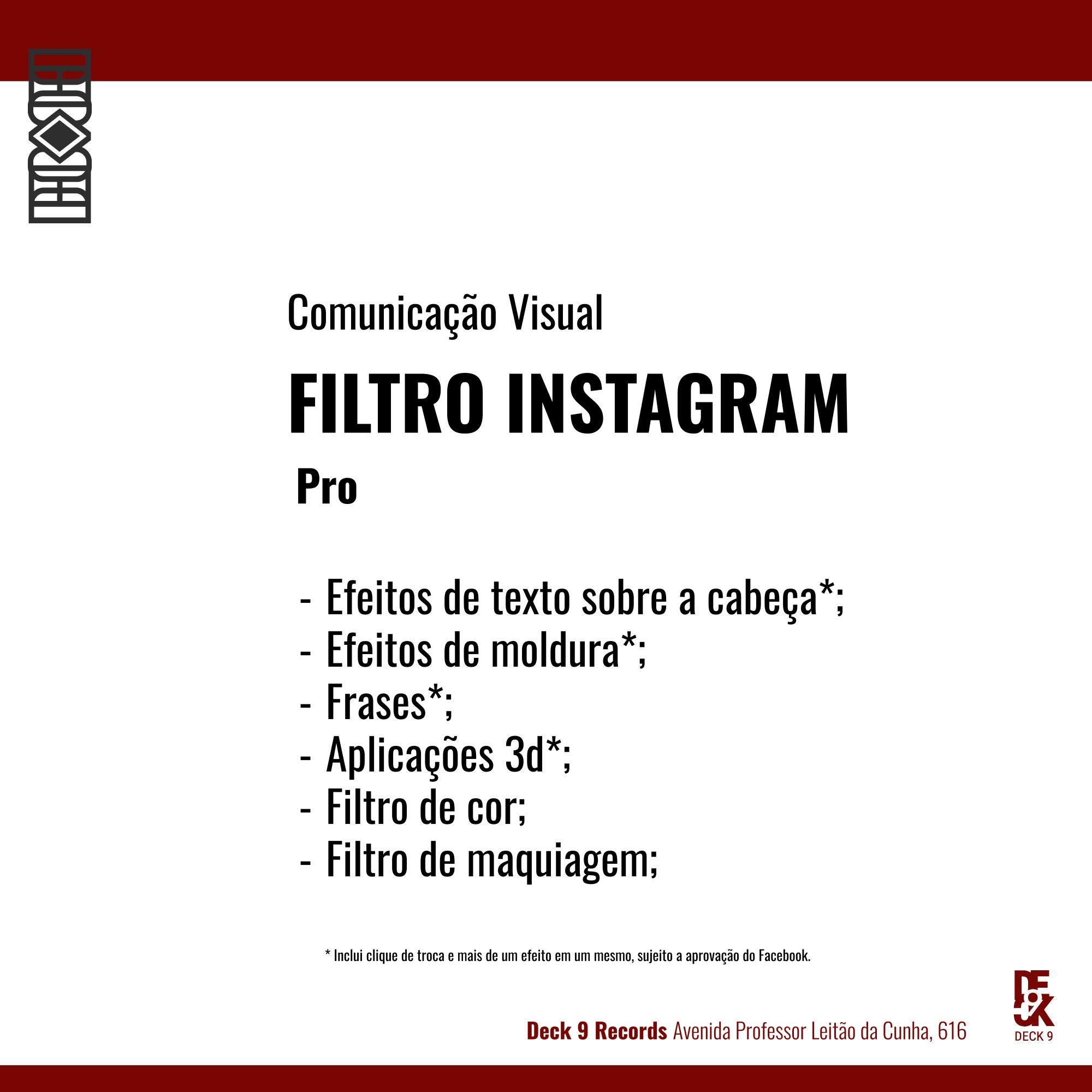 Comunicação Visual – Filtro de Instagram (Pro)